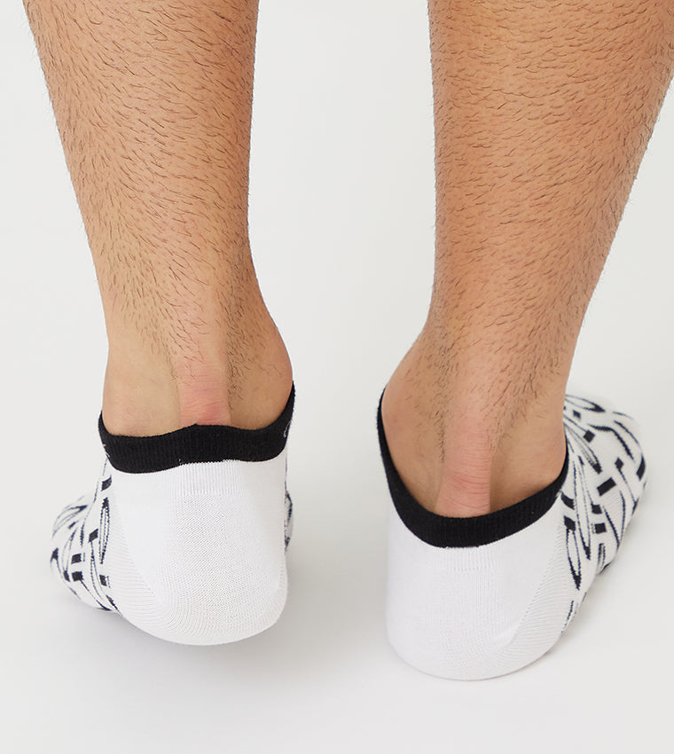 Pack de 2 calcetines Men's Sneaker Caligrafía