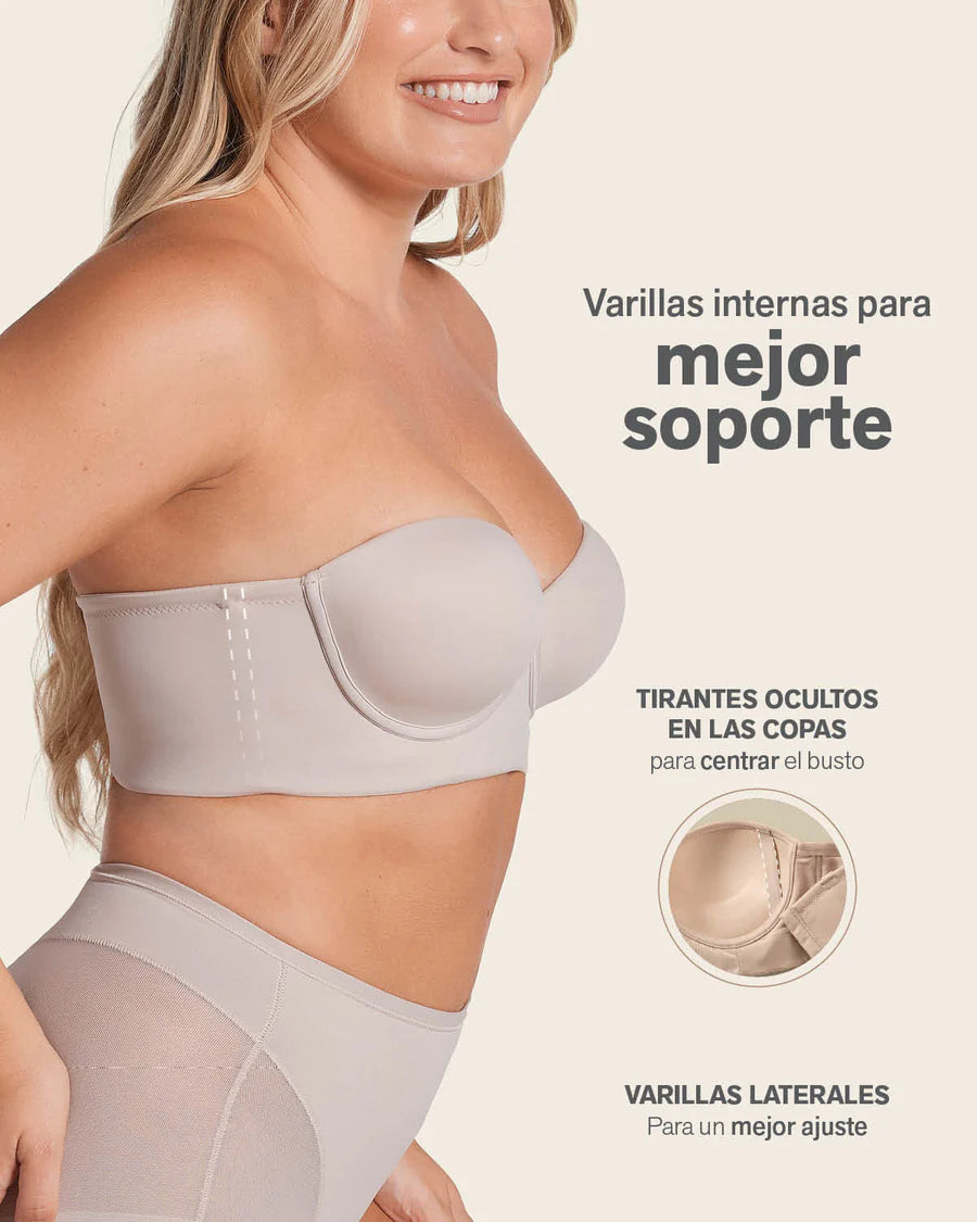 Sujetador sin asillas bustier 360°