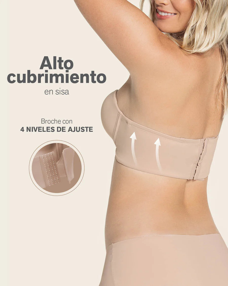Sujetador sin asillas bustier 360°
