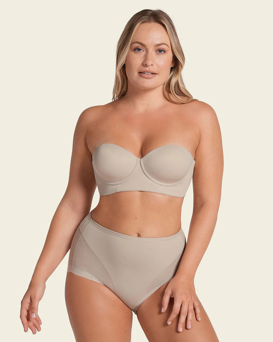 Braga clásica invisible con tul