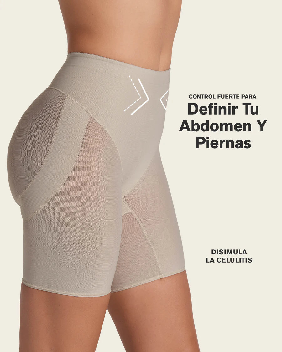 Short levanta glúteos de control en abdomen