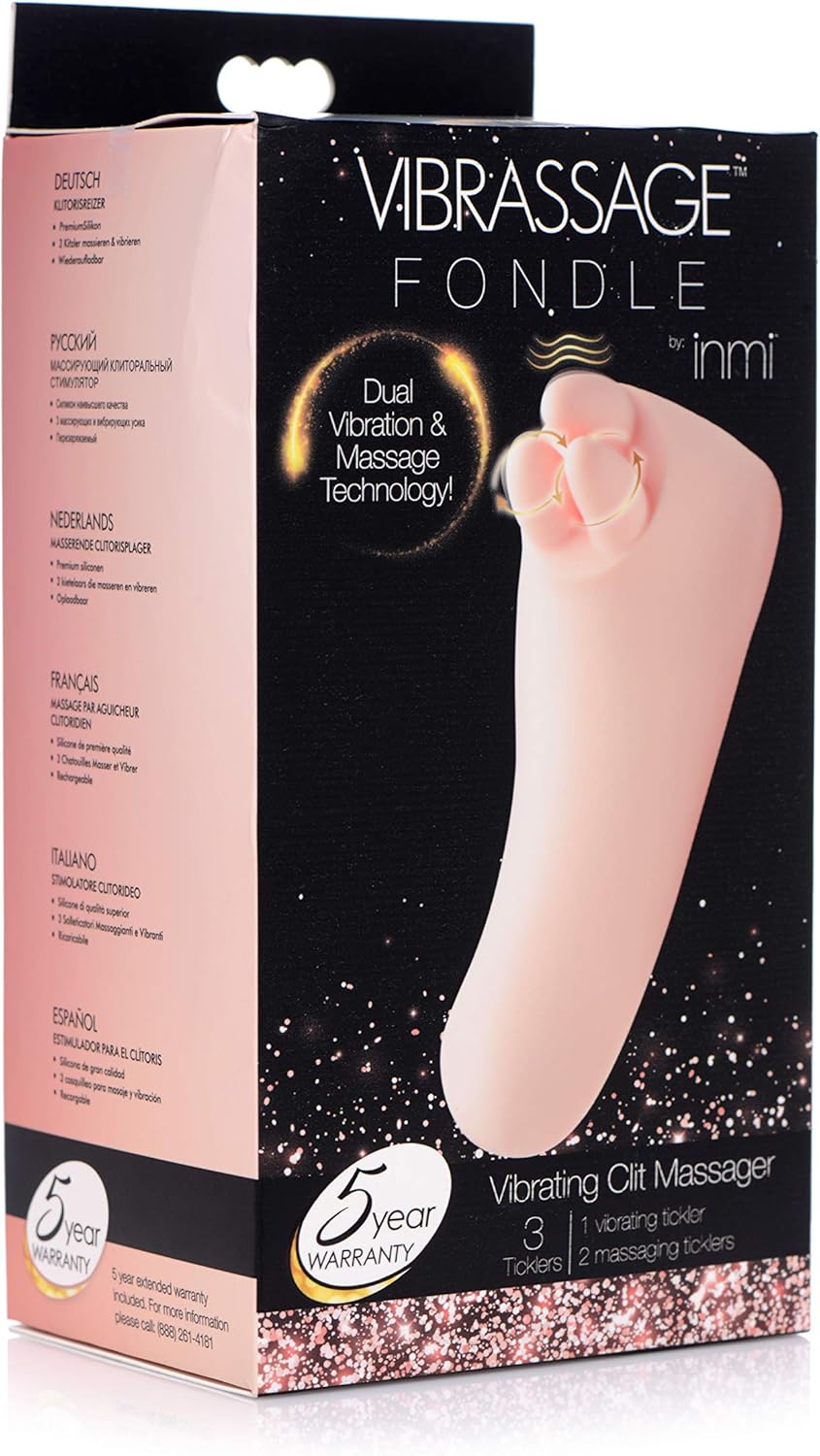 Masajeador de clítoris Inmi Vibrassage Fondle de doble tecnología