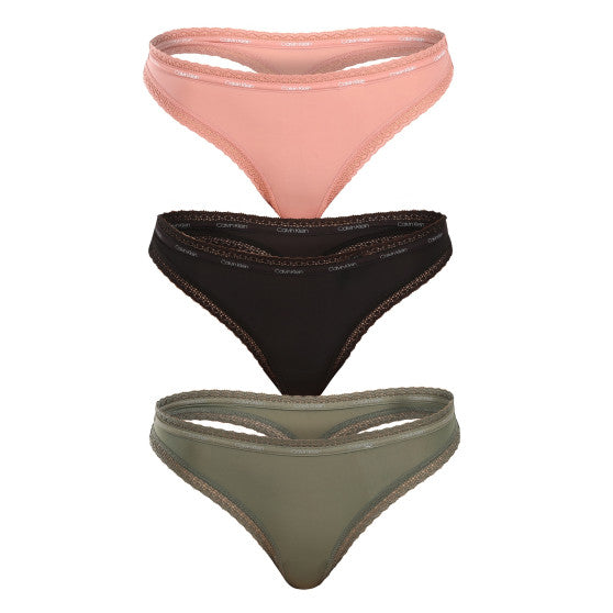 Pack 3 Tangas Microfibra Lace Edge QD3802E