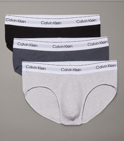 NB3962A Pack 3 Slips Algodón Hip Brief CK