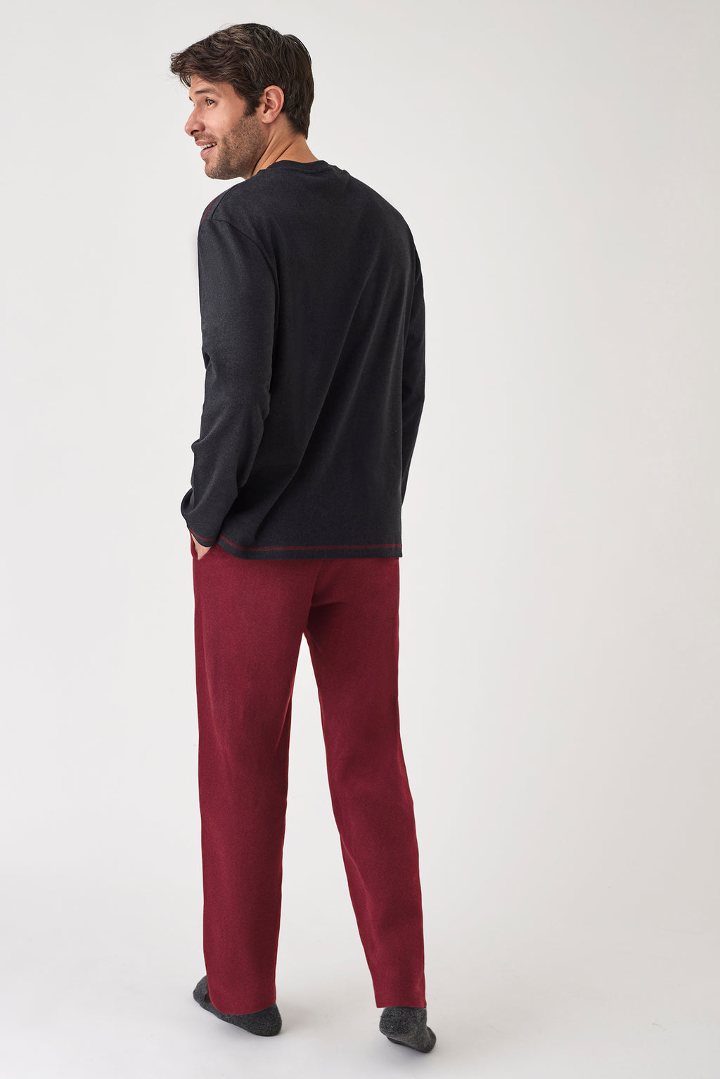 Pijama pantalón largo camiseta manga larga H34582