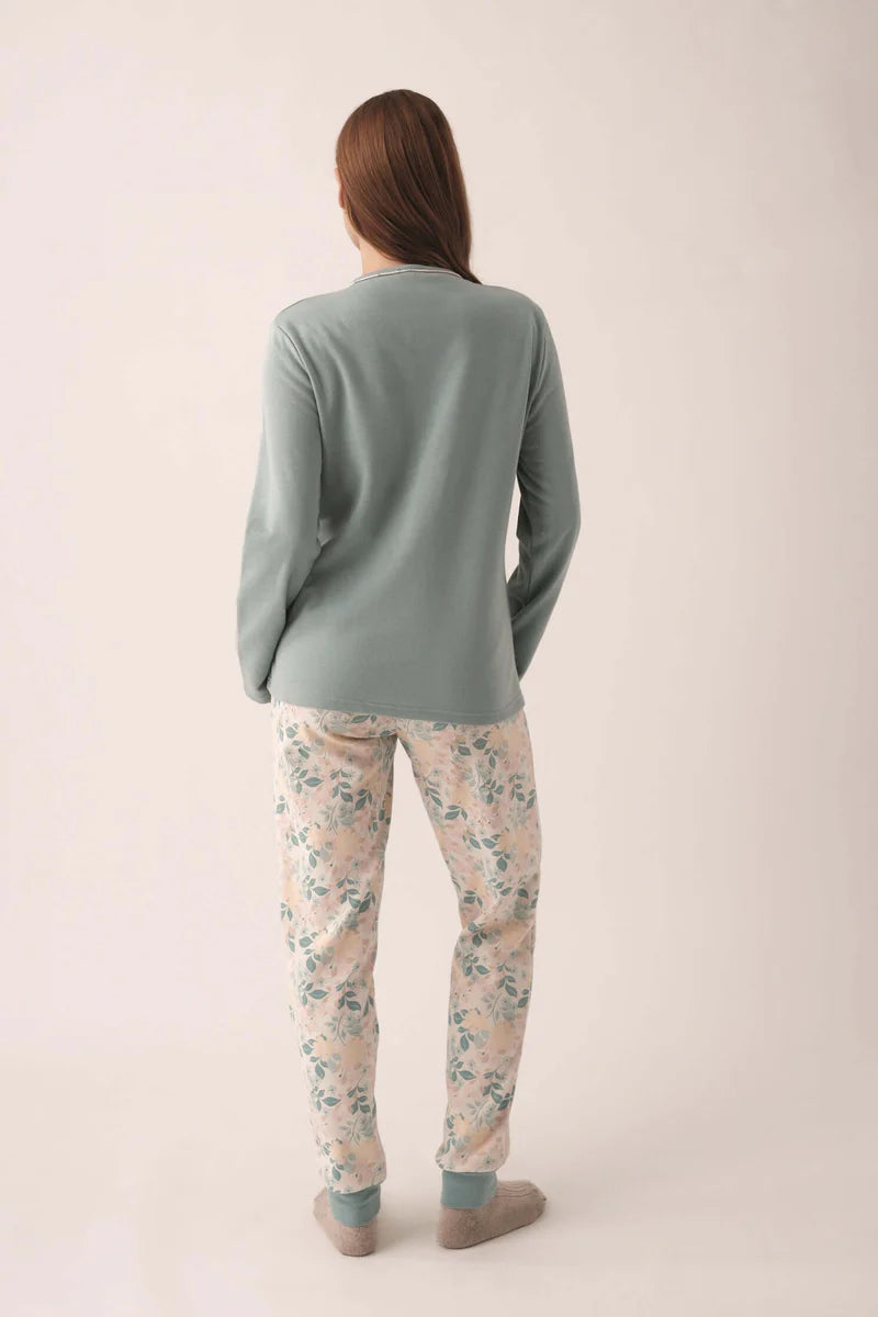 Pijama 2 piezas pantalón largo puño N19983