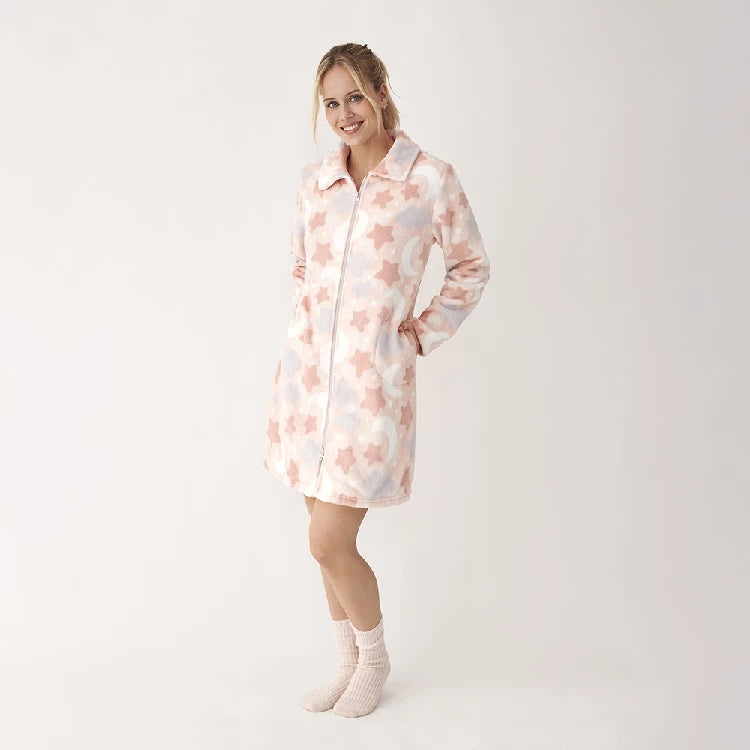 Bata con Cremallera Dobre Apertura Tejido 20614