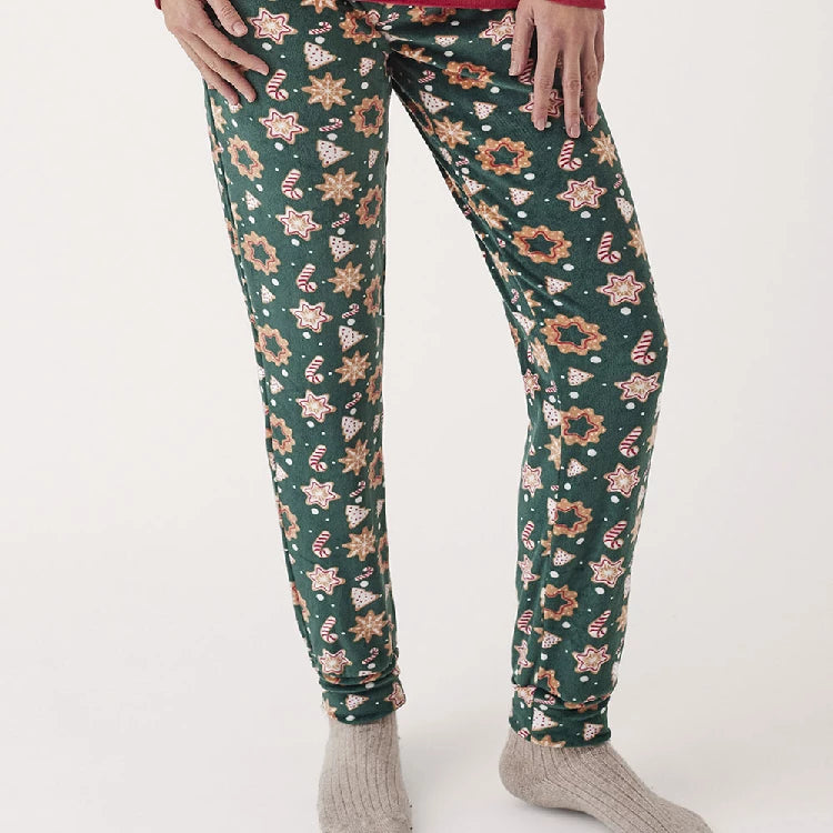 Pijama navideño pantalón largo puño N20822