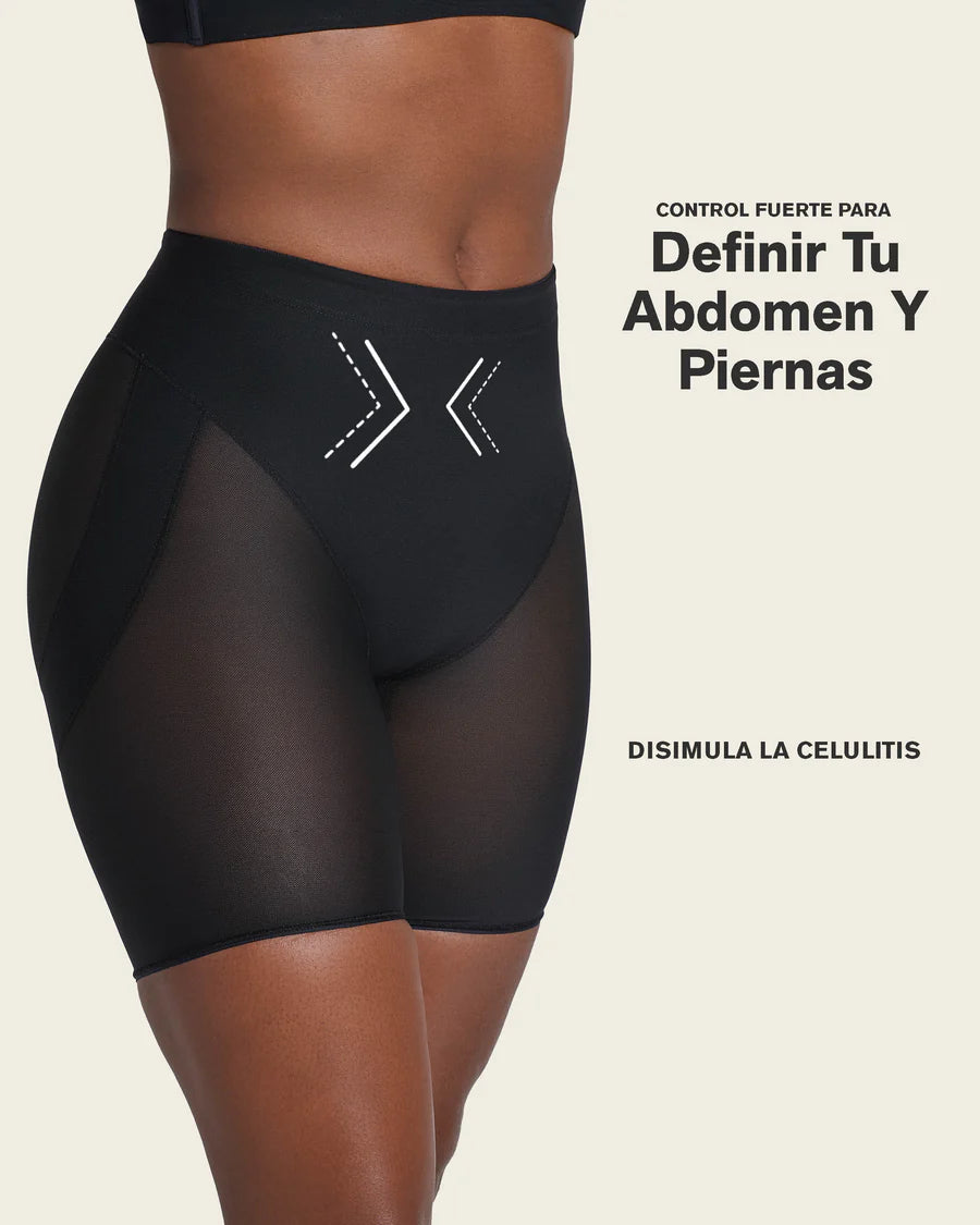 Short levanta glúteos de control en abdomen