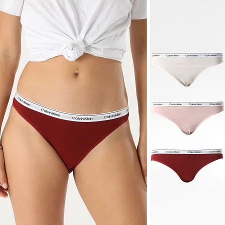 Pack 3 Bragas Algodón Bikini QD5207E
