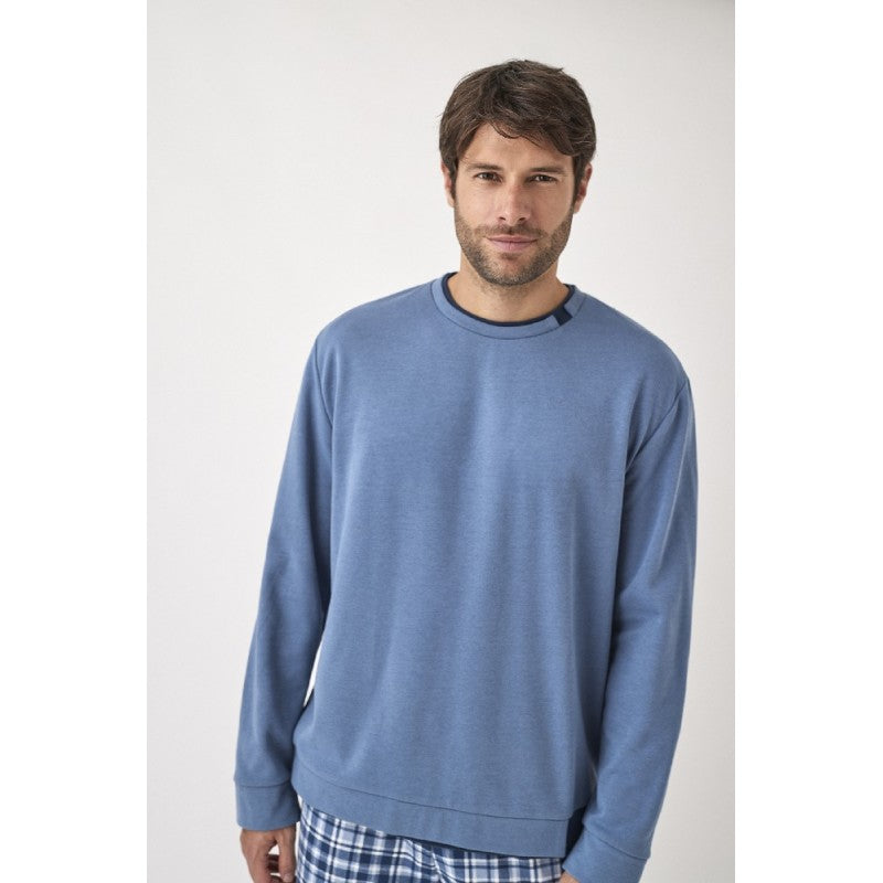 Pijama 2 piezas pantalón largo puño camisa H34643