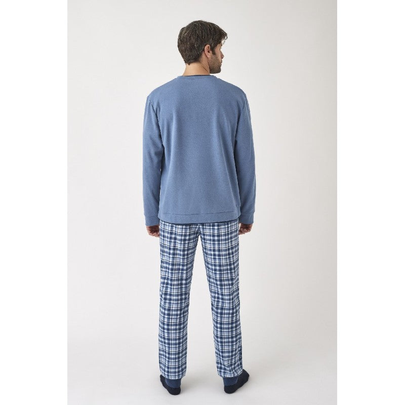 Pijama 2 piezas pantalón largo puño camisa H34643