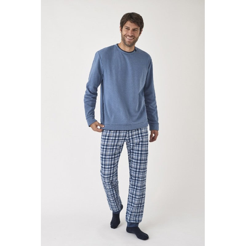 Pijama 2 piezas pantalón largo puño camisa H34643