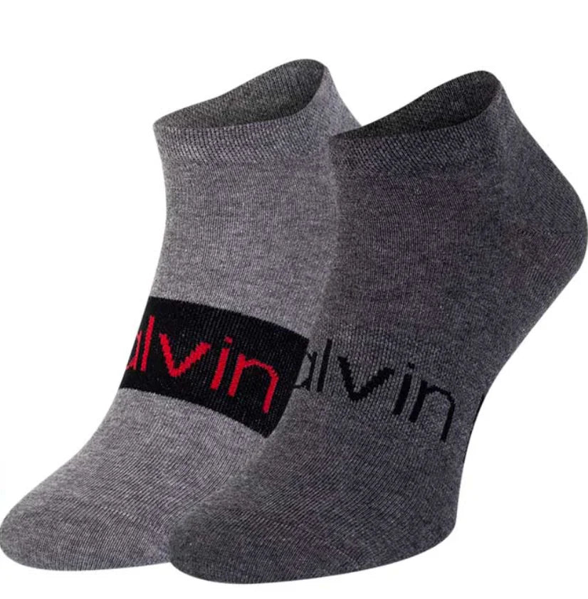 Pack de 2 pares tobilleros con logo