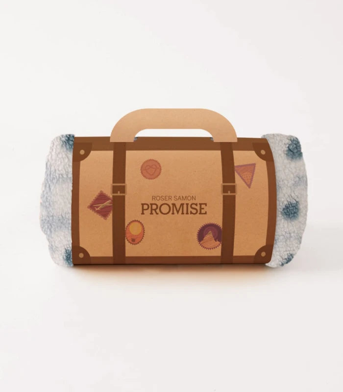 Manta realizada con Tejido calentito borrego 20779