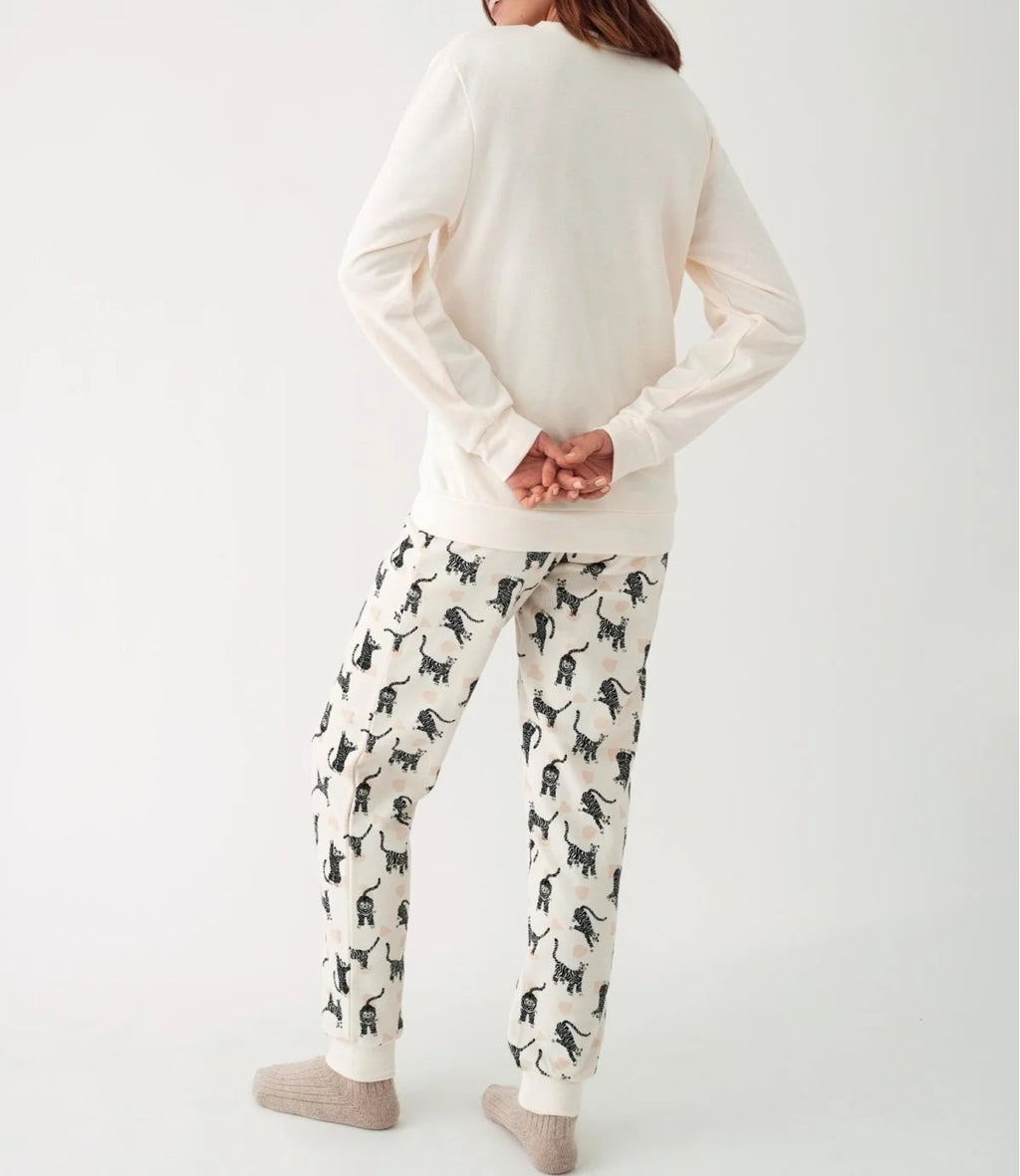 Pijama 2 piezas pantalón largo puño N20053