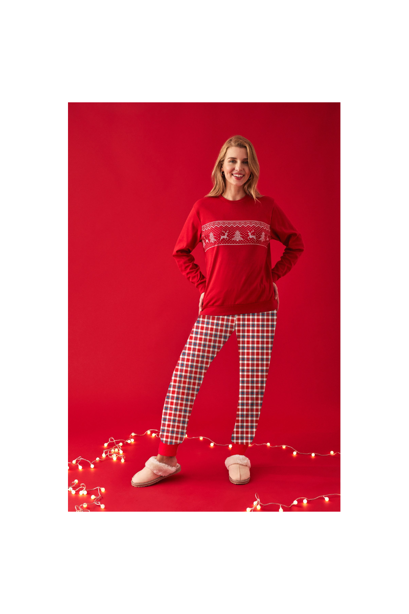 Pijama navideño pantalón puño N20832
