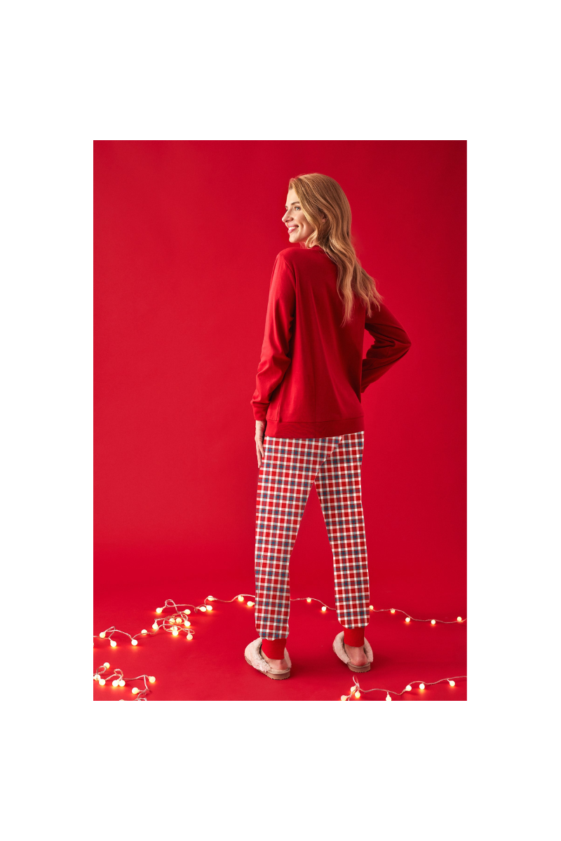 Pijama navideño pantalón puño N20832