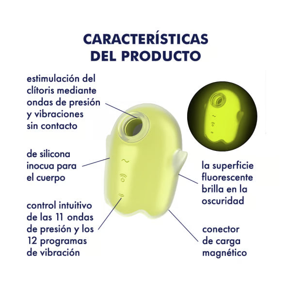 Glowing Ghost - Glow in the Dark - Double Air Puls